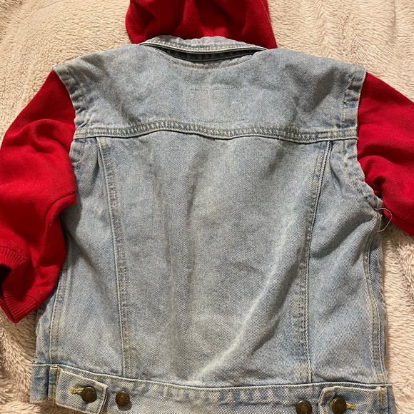 Vintage Toddler Boy Bugle Boy Sweatshirt Jean Jacket Hoodie - Picture 4 of 5